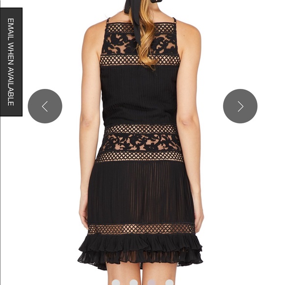 Adelyn Rea Nia Pleated A-lined Dress - Black - Picture 3 of 8